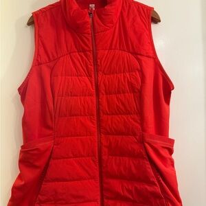 Lululemon Athletica Bright Red Puffer Vest